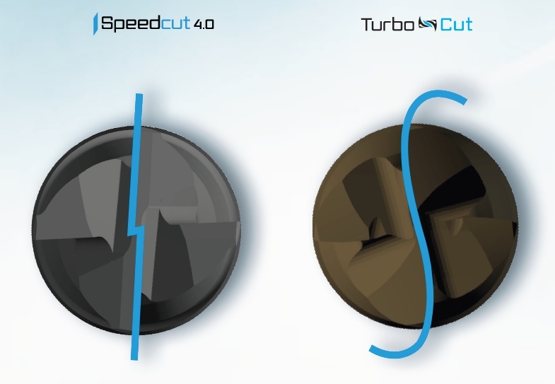 Die Stirnlücke des Maykestag TurboCut Fräsers wurde fürs Tauchen neu entwickelt