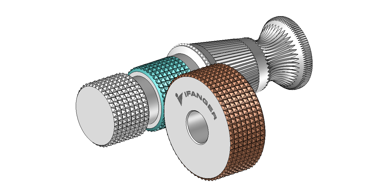 Rändeldrücken und -fräsen