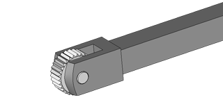 Conventional knurling roll holder