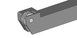 Porte-molette par déformation (1 mol.) à droite