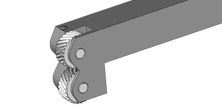 Knurling roll holders by deformation (2 kn), LH